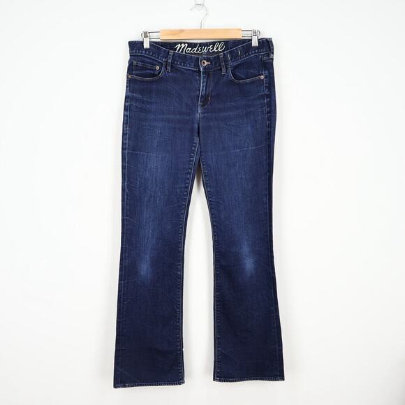 Madewell Men's Boot Legger Dark Wash Denim Jeans Size 28x32 - Picture 1 of 9